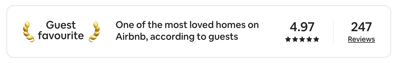 Rating badge showing 